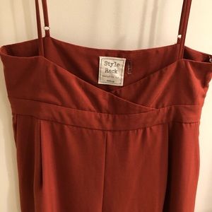 Burnt Orange Overalls